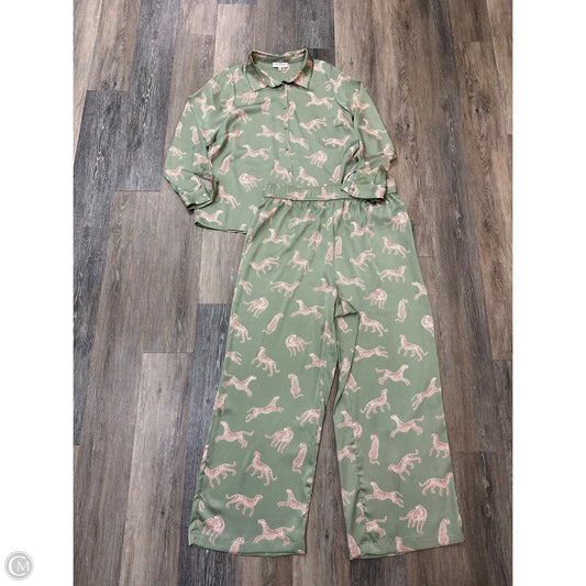 Pants Set 2pc By Skies Are Blue In Green, Size: 1x
