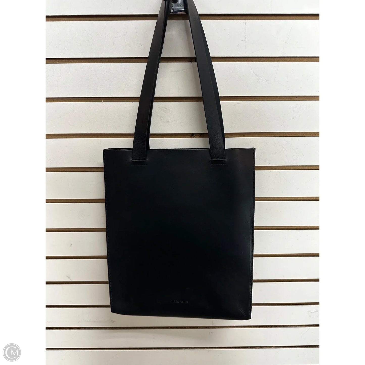 -Tote Leather By Eileen Fisher, Size: Large