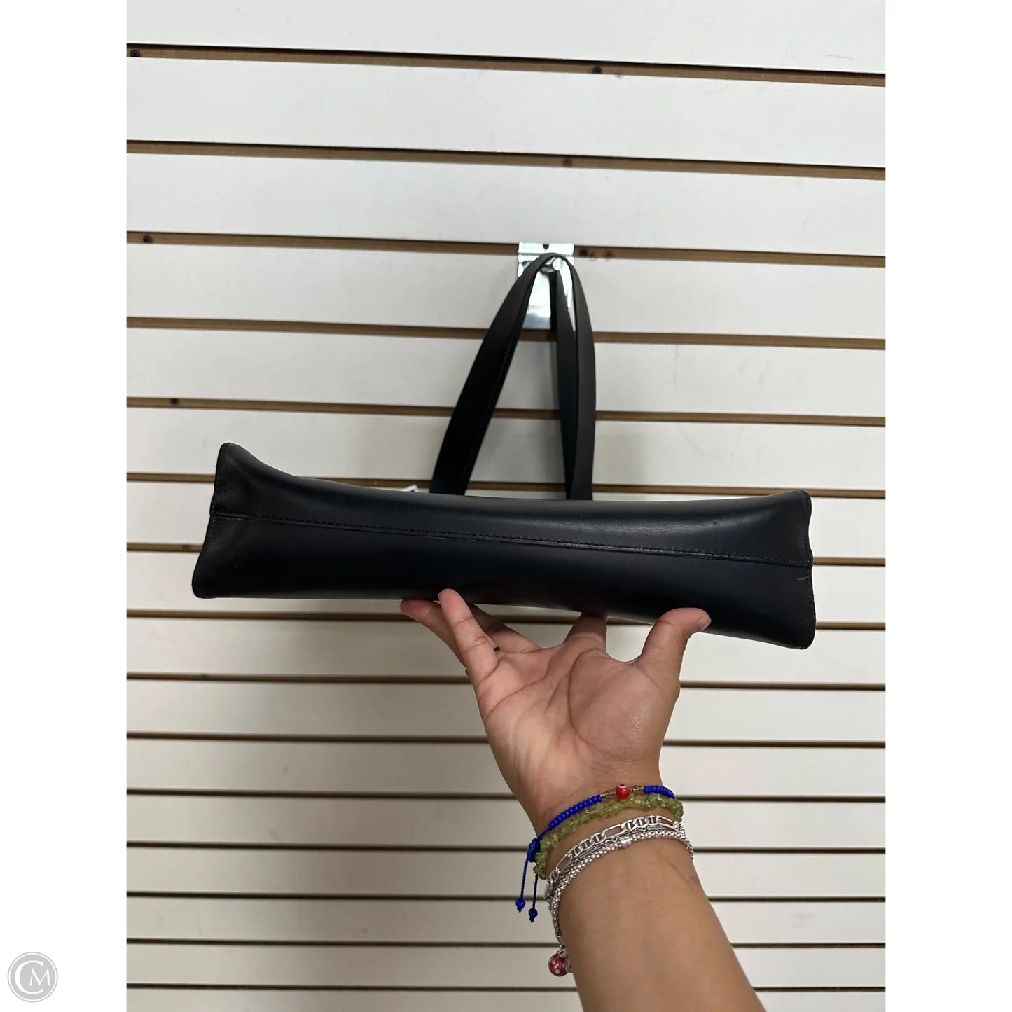 -Tote Leather By Eileen Fisher, Size: Large