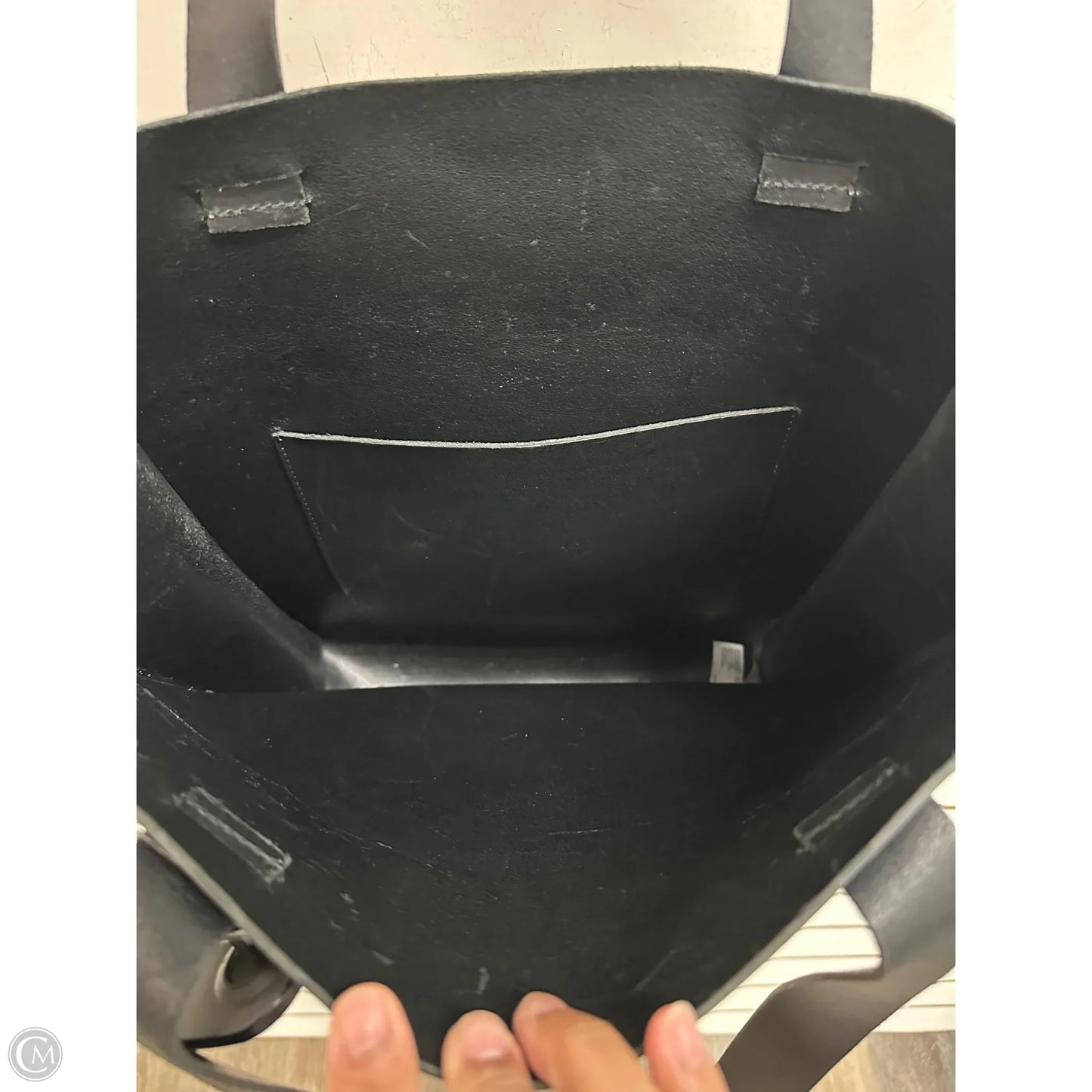 -Tote Leather By Eileen Fisher, Size: Large