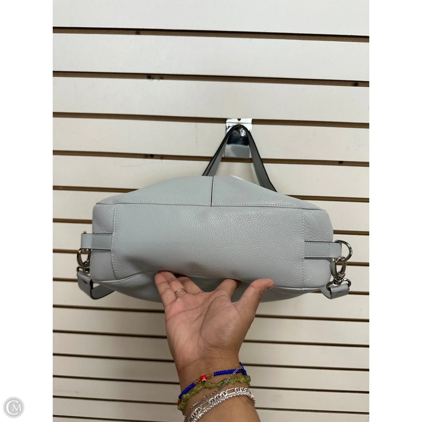 Handbag Leather By Bosca, Size: Large