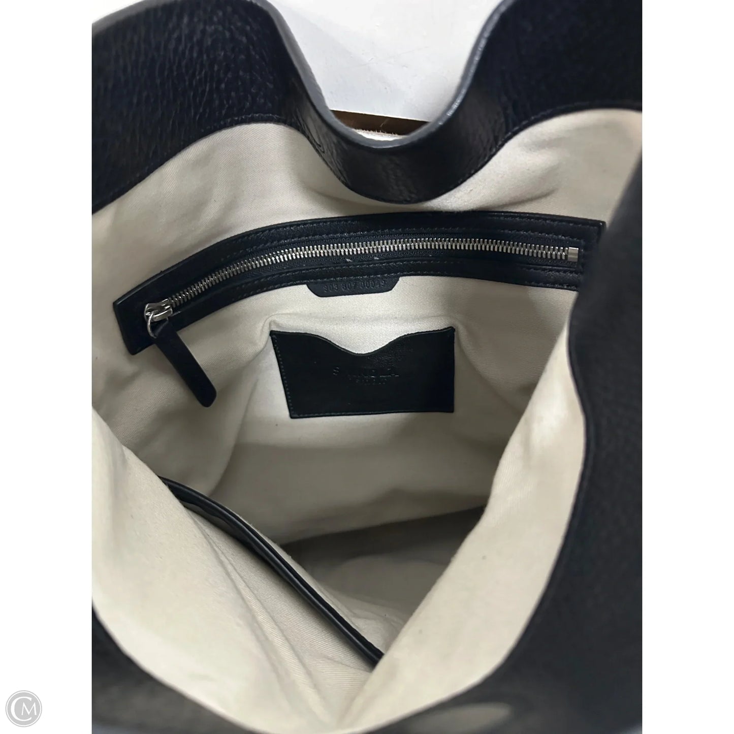 -Handbag Leather By Shinola, Size: Large