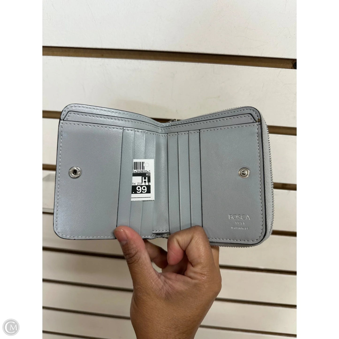 Wallet Leather By Bosca, Size: Small