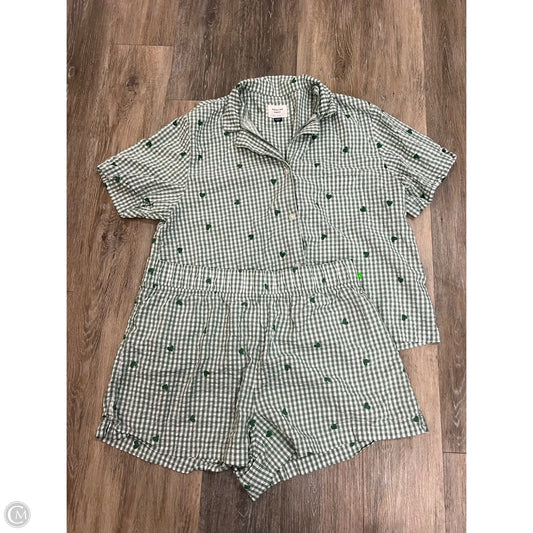 -Shorts Set By American Eagle In Green, Size: Xl