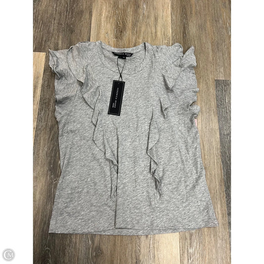 Top Short Sleeve By Veronica Beard In Grey, Size: L