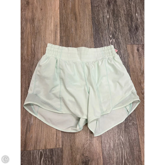 Athletic Shorts By Lululemon In Green, Size: 4