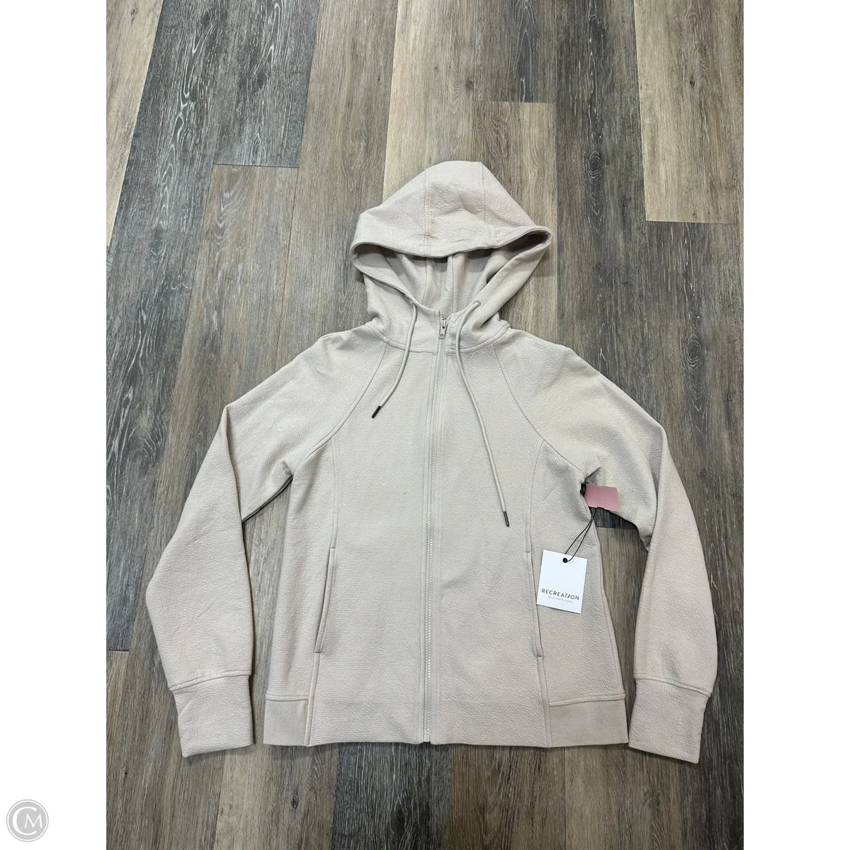 Athletic Jacket By Thread And Supply In Tan, Size: S