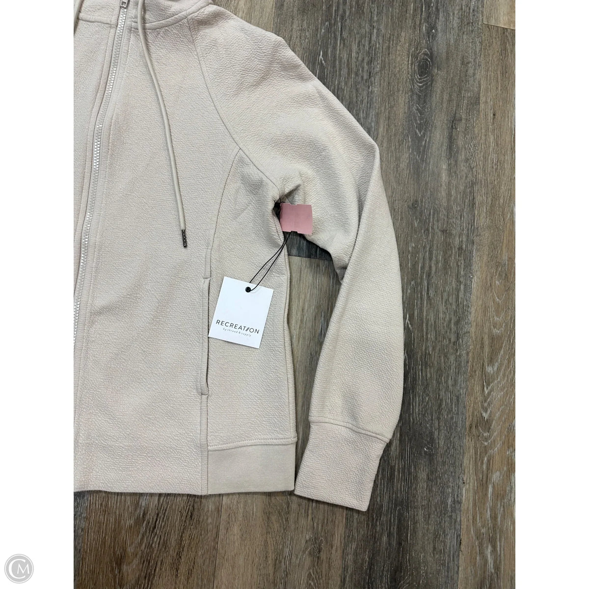 Athletic Jacket By Thread And Supply In Tan, Size: S