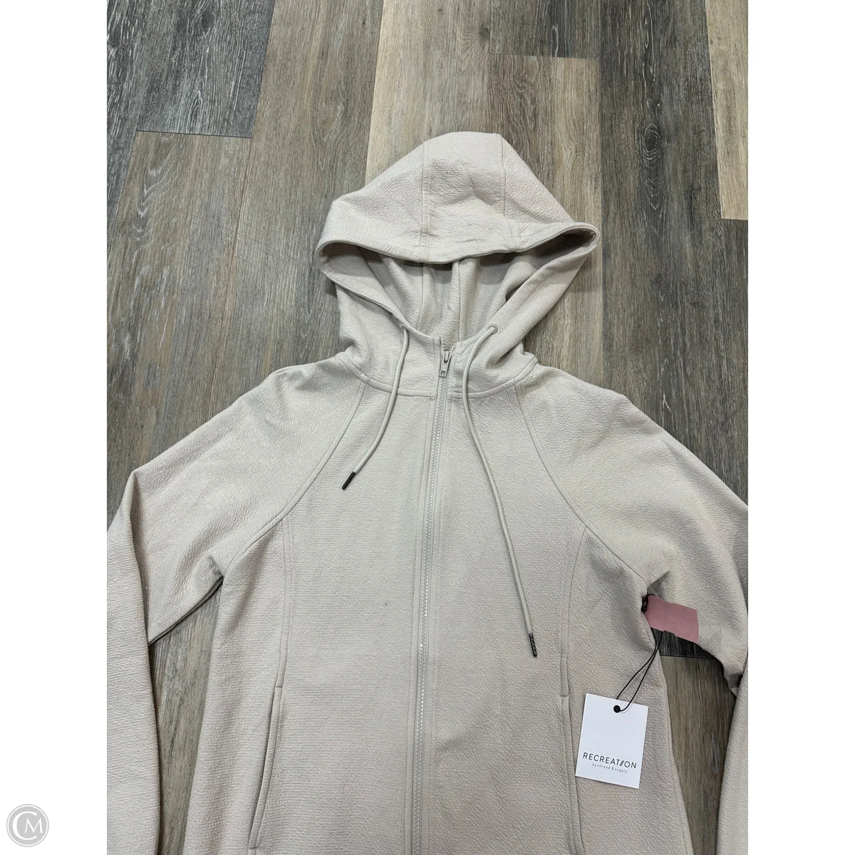 Athletic Jacket By Thread And Supply In Tan, Size: S