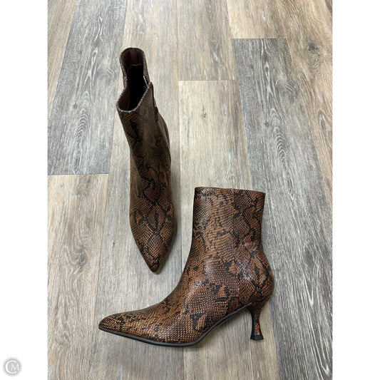 Boots Ankle Heels By Mia In Snakeskin Print, Size: 11