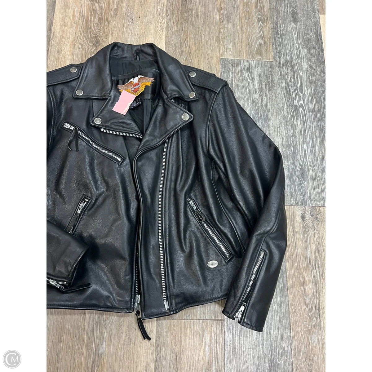 Jacket Leather By Harley Davidson In Black, Size: M