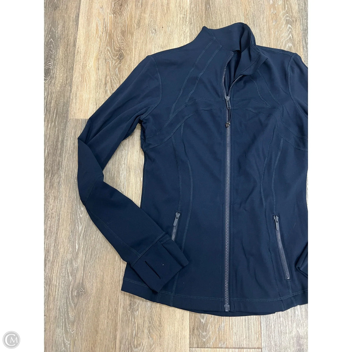 Athletic Jacket By Lululemon In Blue, Size: 10