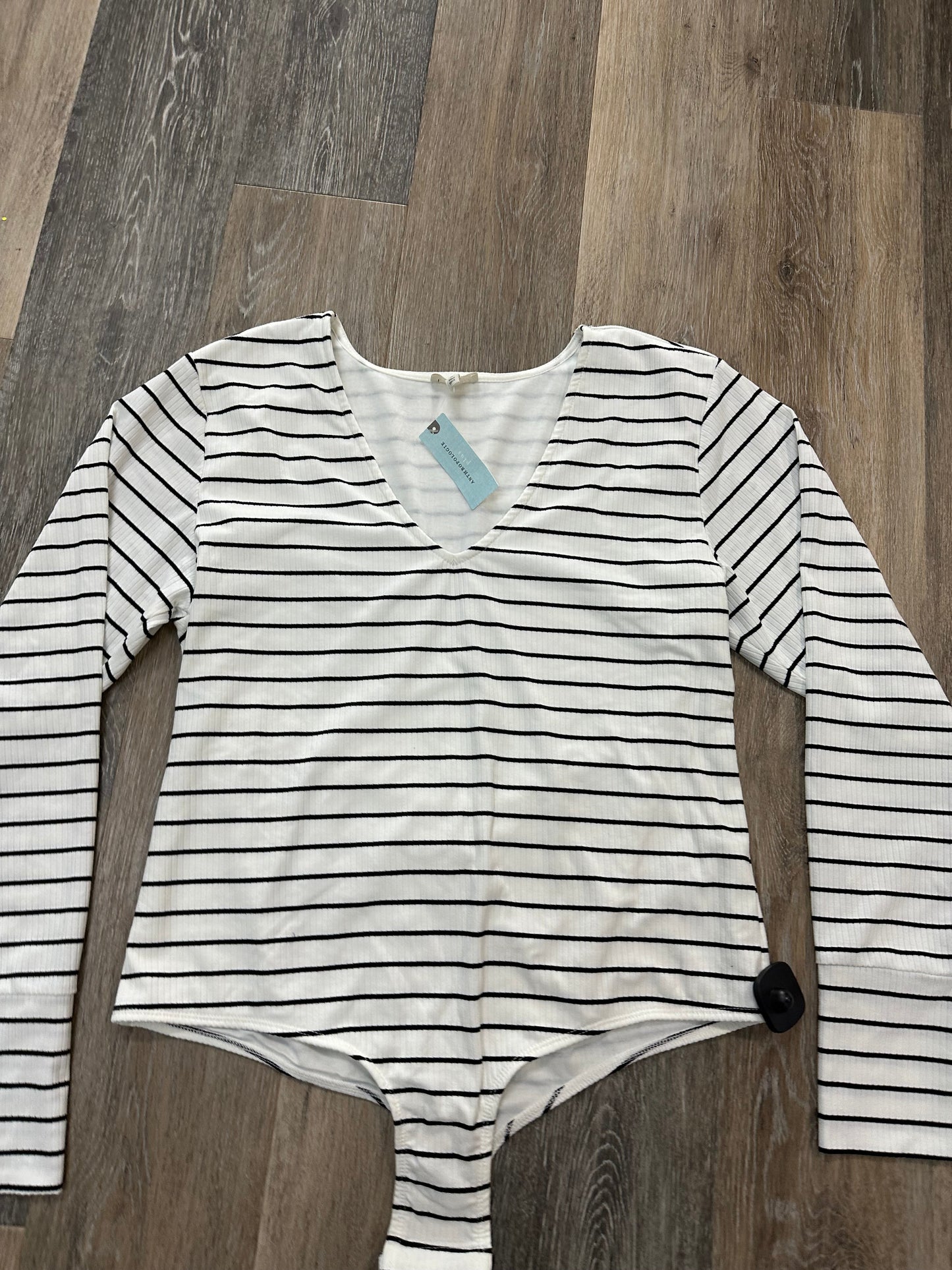 Bodysuit By Pilcro In Striped Pattern, Size: 1x