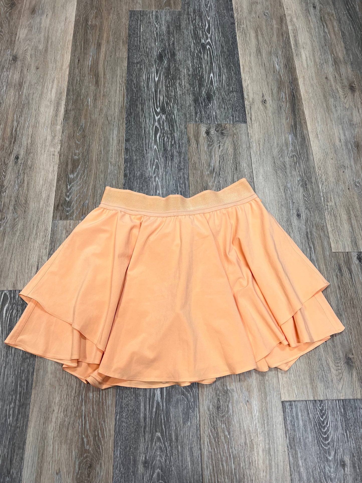 Athletic Skort By Lululemon In Orange, Size: 8