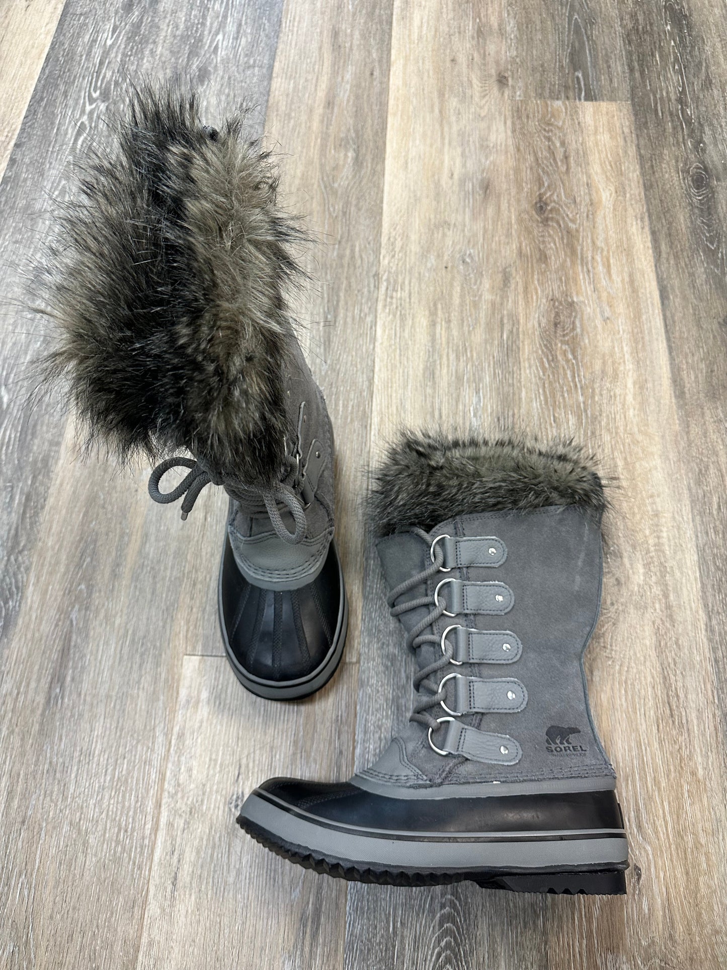 Boots Snow By Sorel In Grey, Size: 8