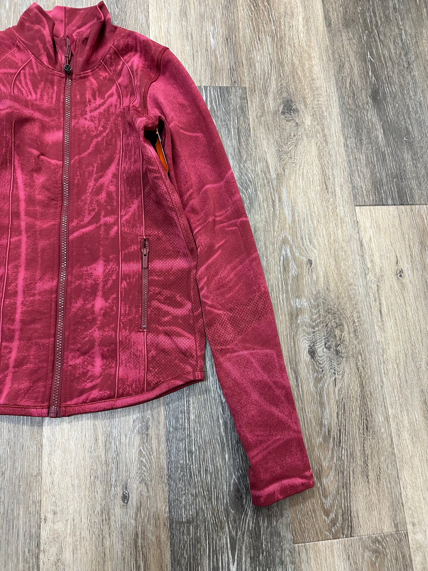 Athletic Jacket By Lululemon In Red, Size: 4