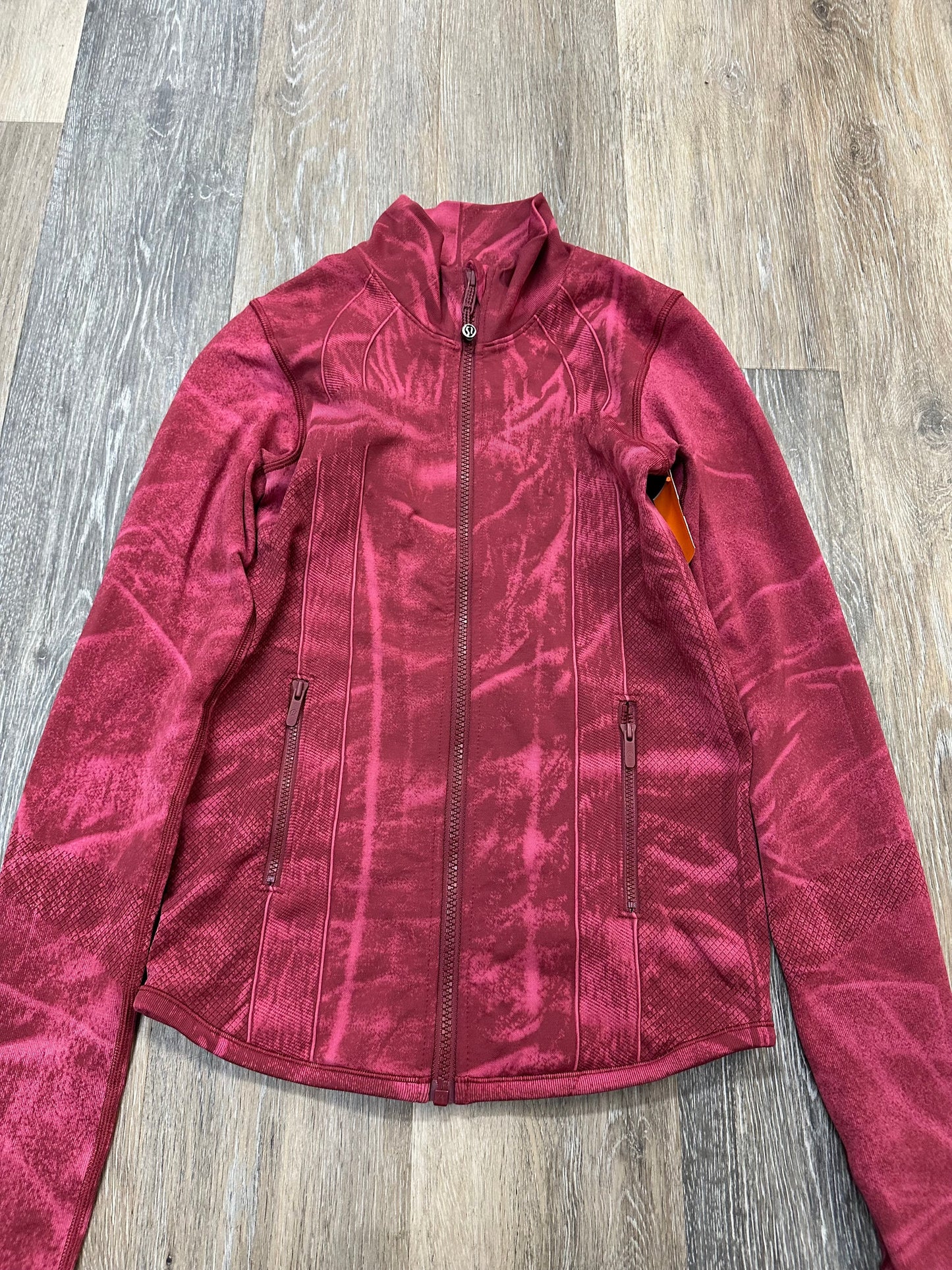 Athletic Jacket By Lululemon In Red, Size: 4