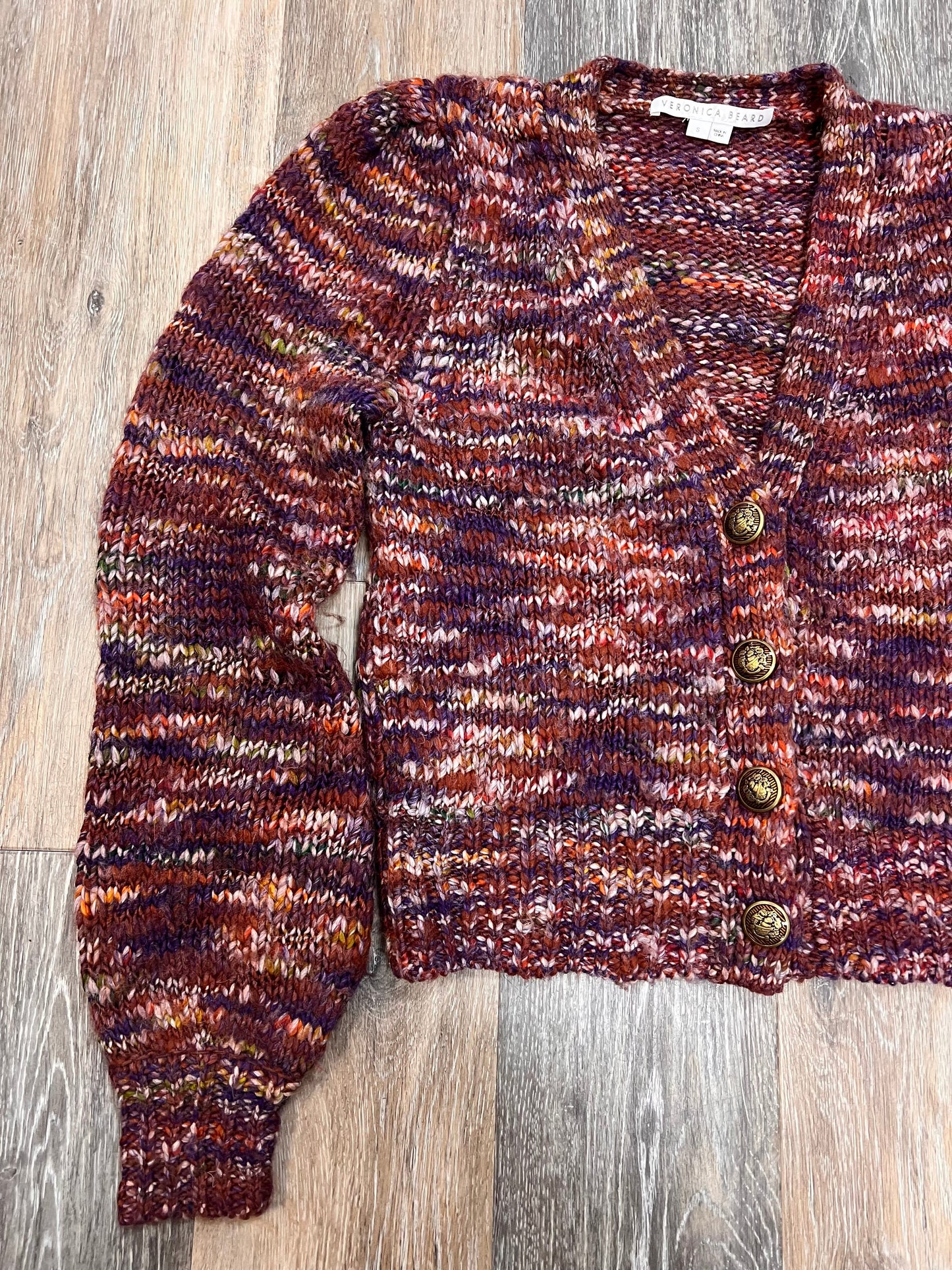 Sweater Cardigan By Veronica Beard In Multi-colored, Size: S