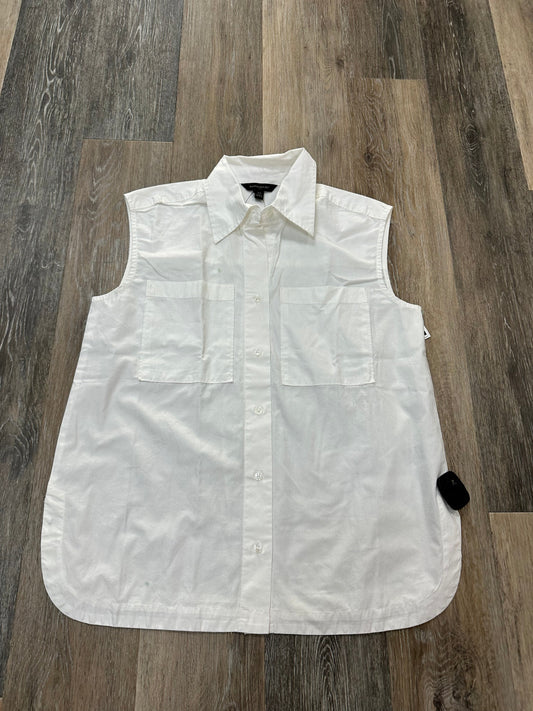 Top Sleeveless By Banana Republic In White, Size: Xs