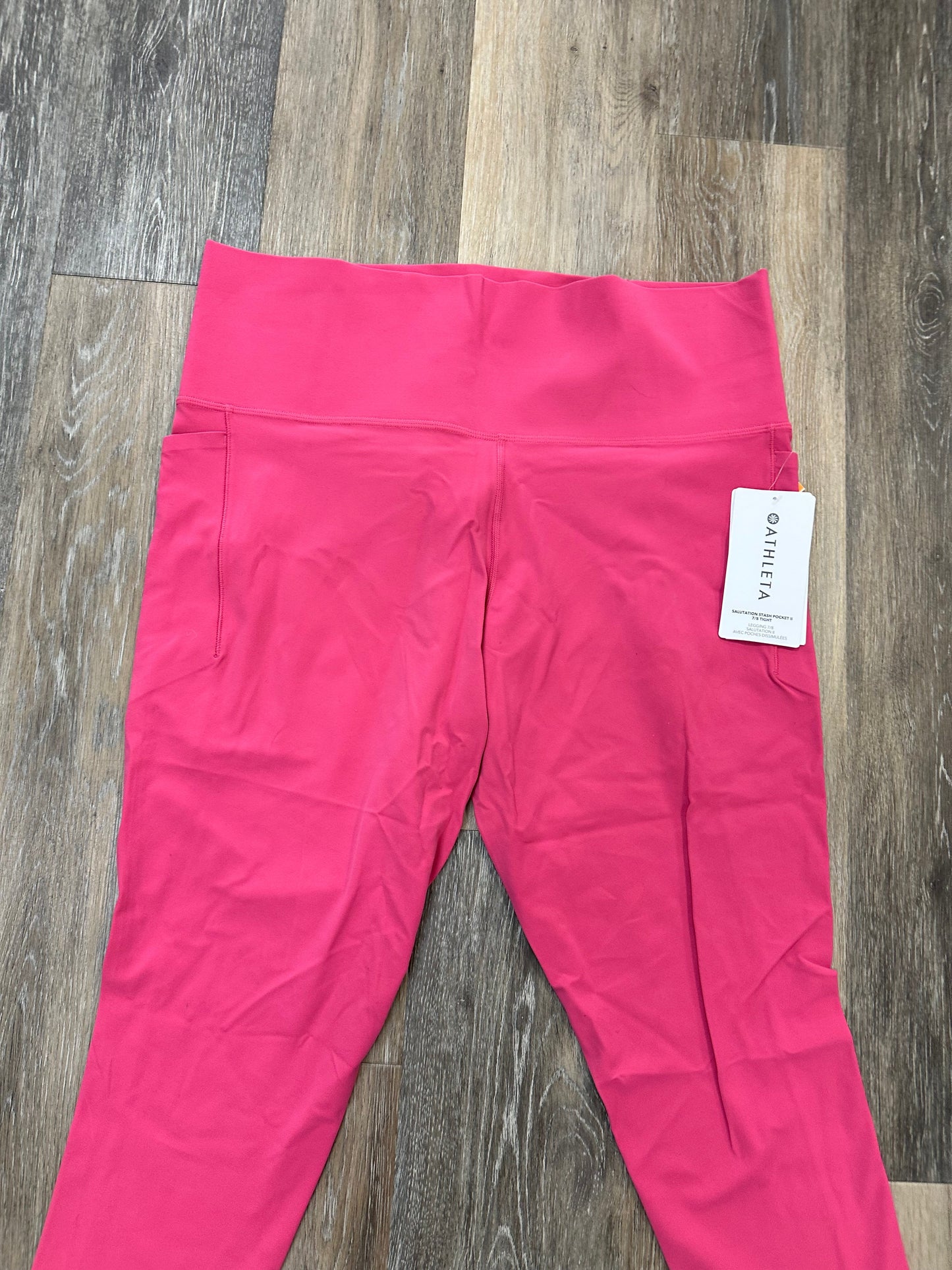 Athletic Leggings By Athleta In Pink, Size: 2x