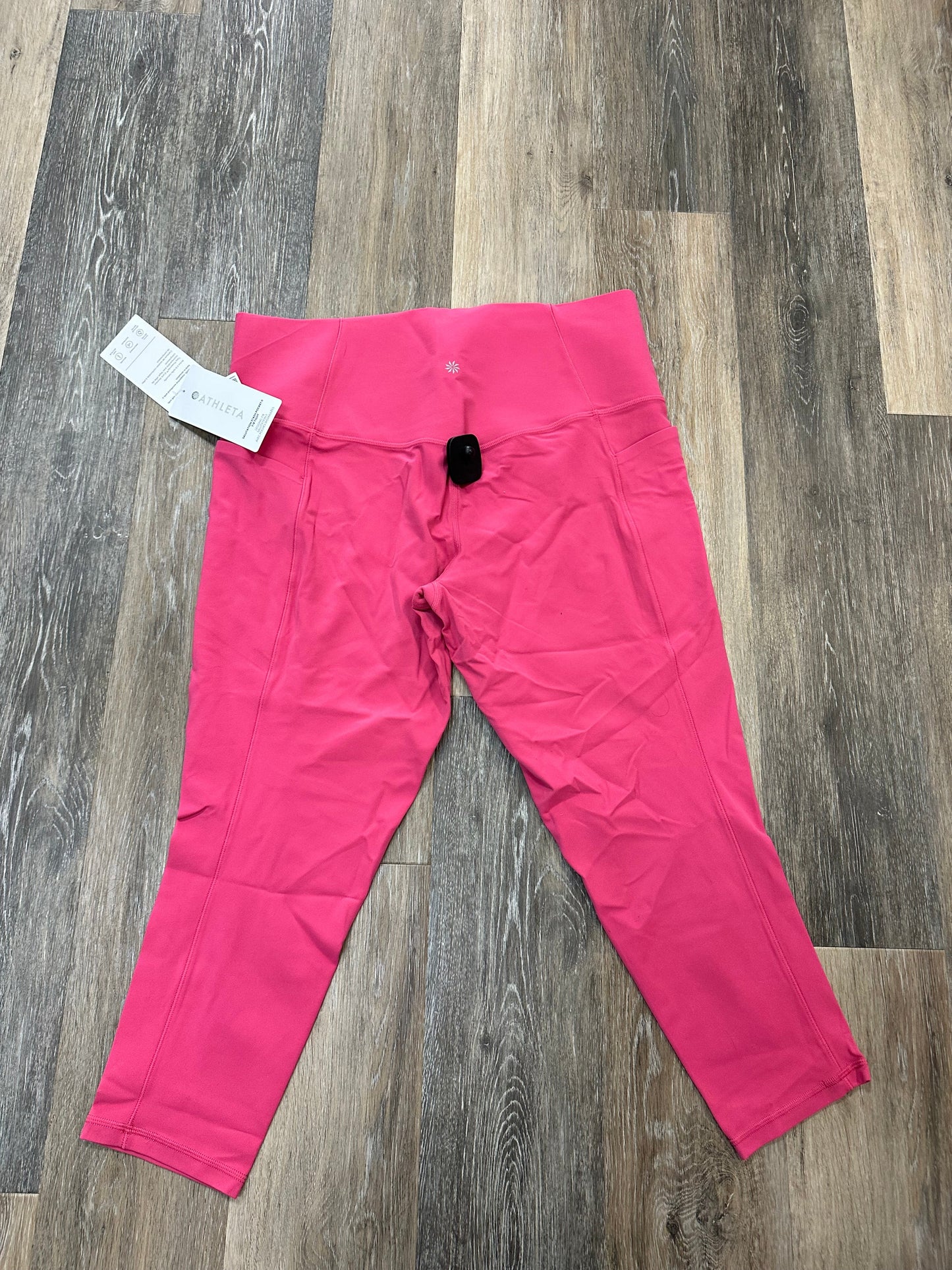 Athletic Leggings By Athleta In Pink, Size: 2x