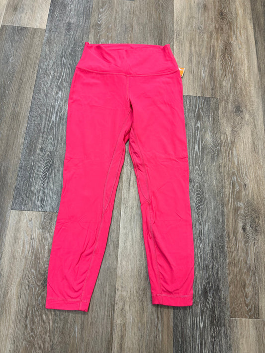 Athletic Leggings By Lululemon In Pink, Size: 8