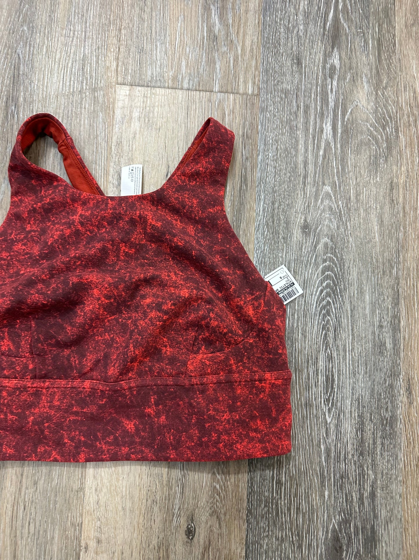 Athletic Bra By Lululemon In Red, Size: 8