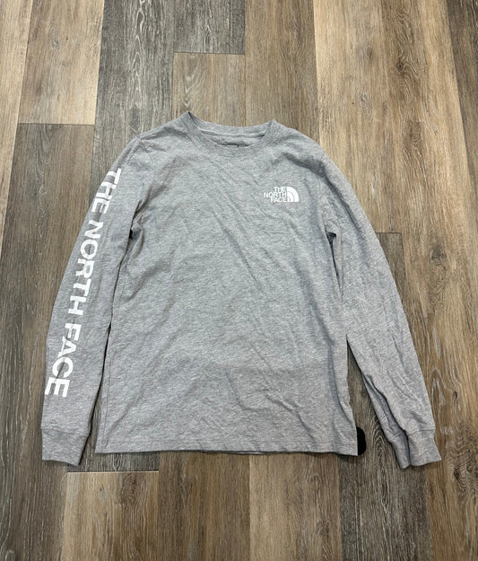 Athletic Top Long Sleeve Crewneck By The North Face In Grey, Size: S