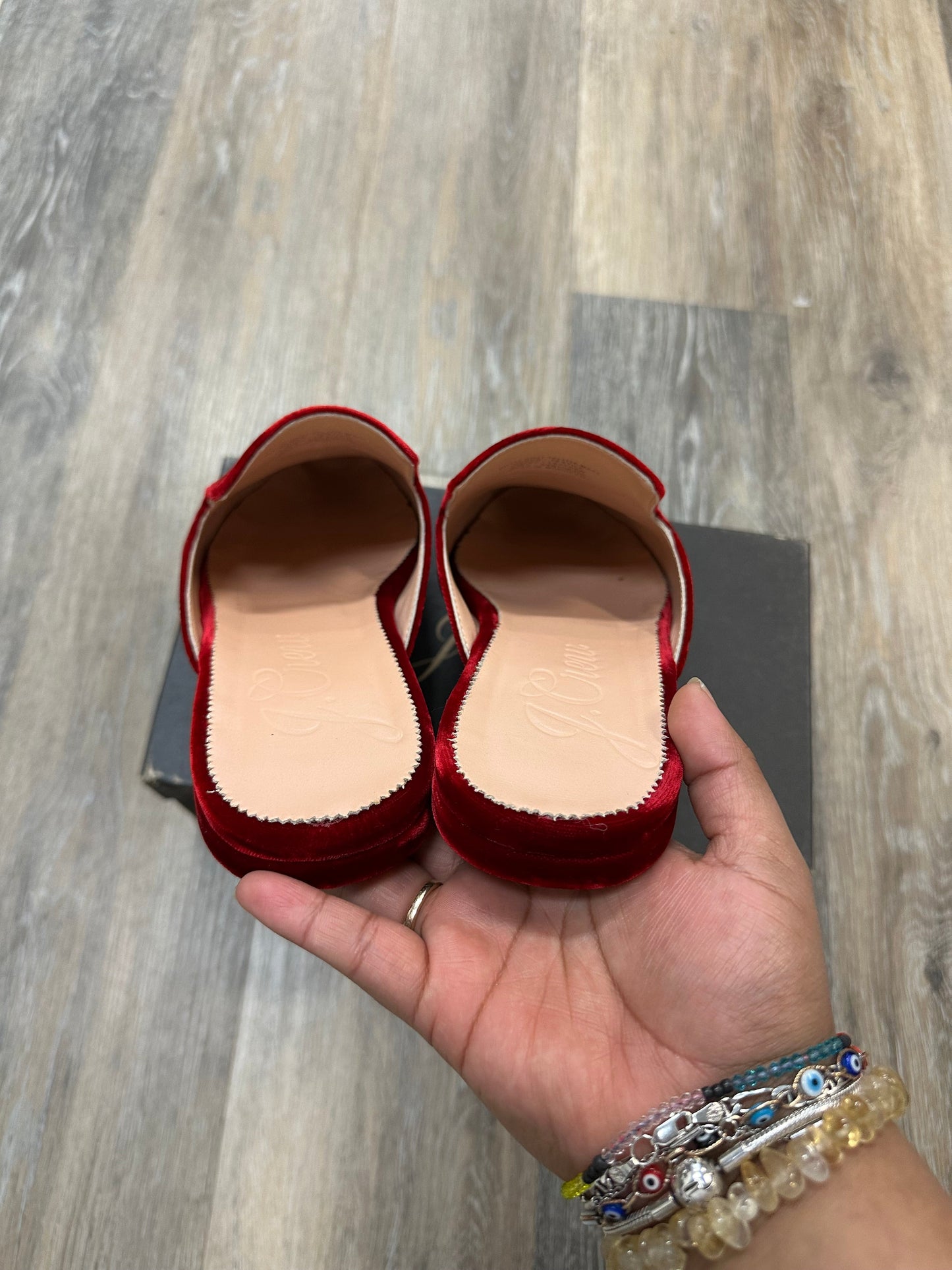 Shoes Flats By J. Crew In Red, Size: 9