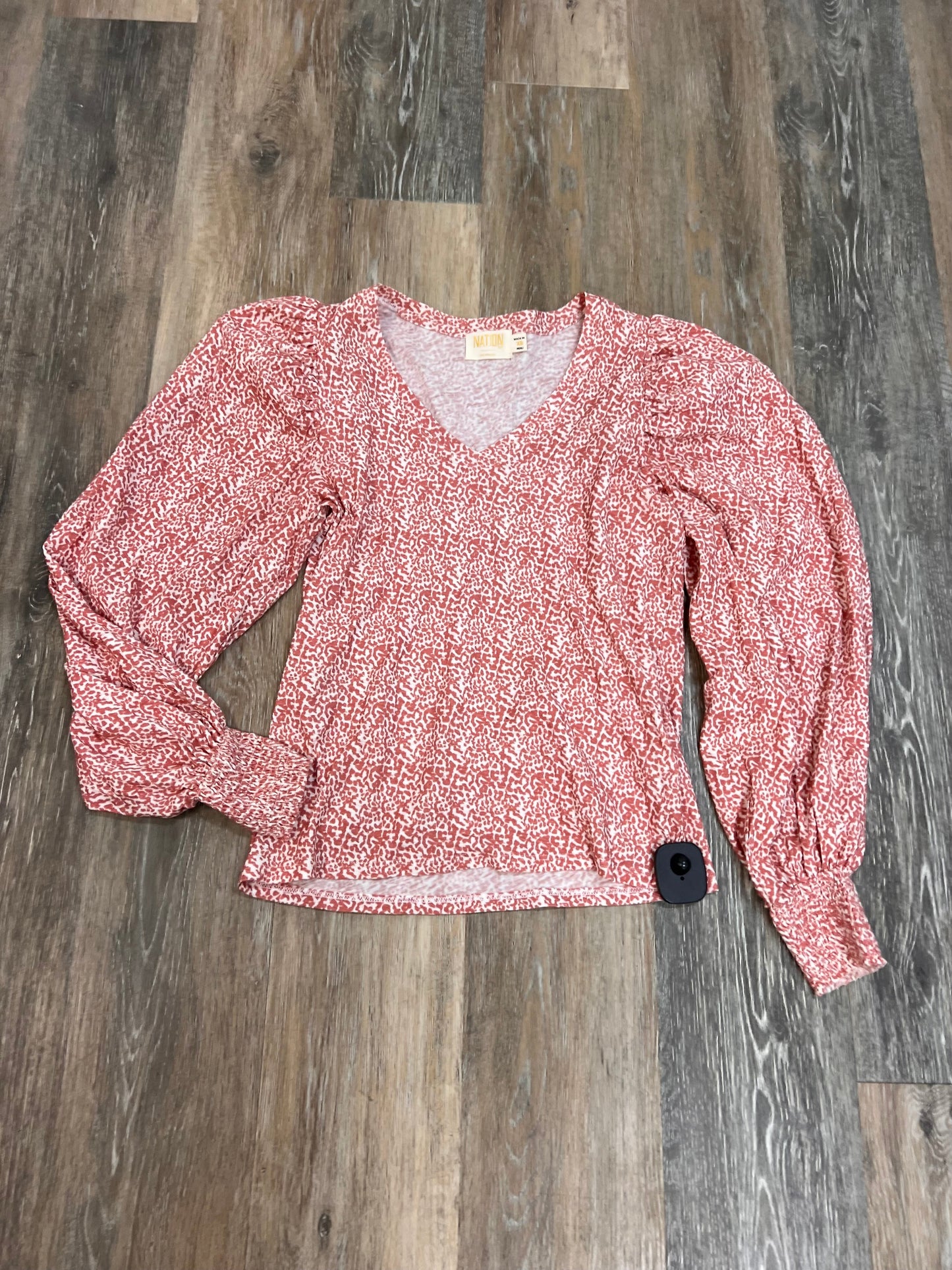 Top Long Sleeve By Nation Ltd In Pink, Size: Xs