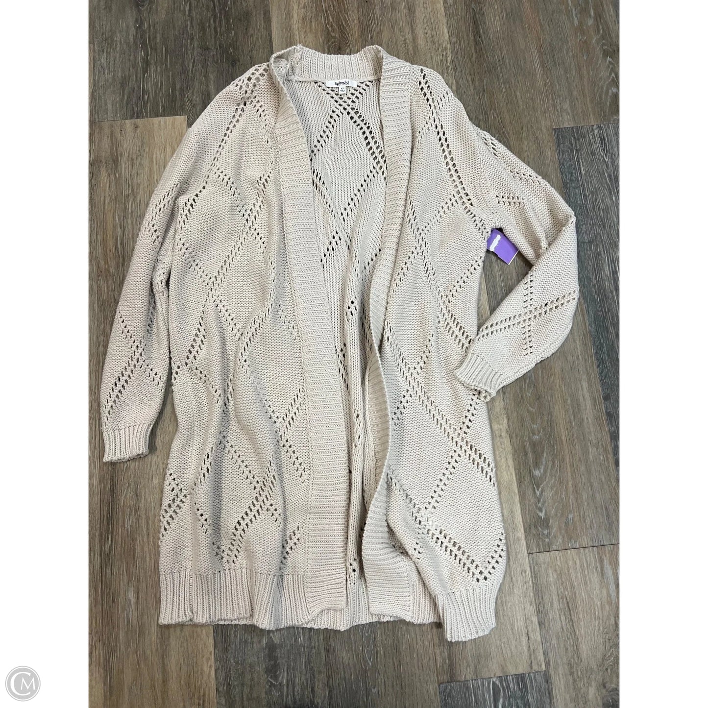 Sweater Cardigan By Splendid In Cream, Size: Xs
