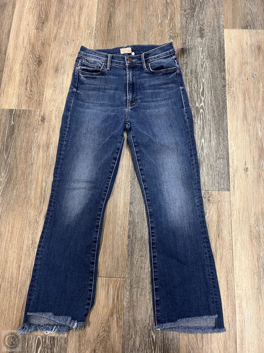 Jeans Straight Designer By Mother Jeans In Blue Denim, Size: 2/26