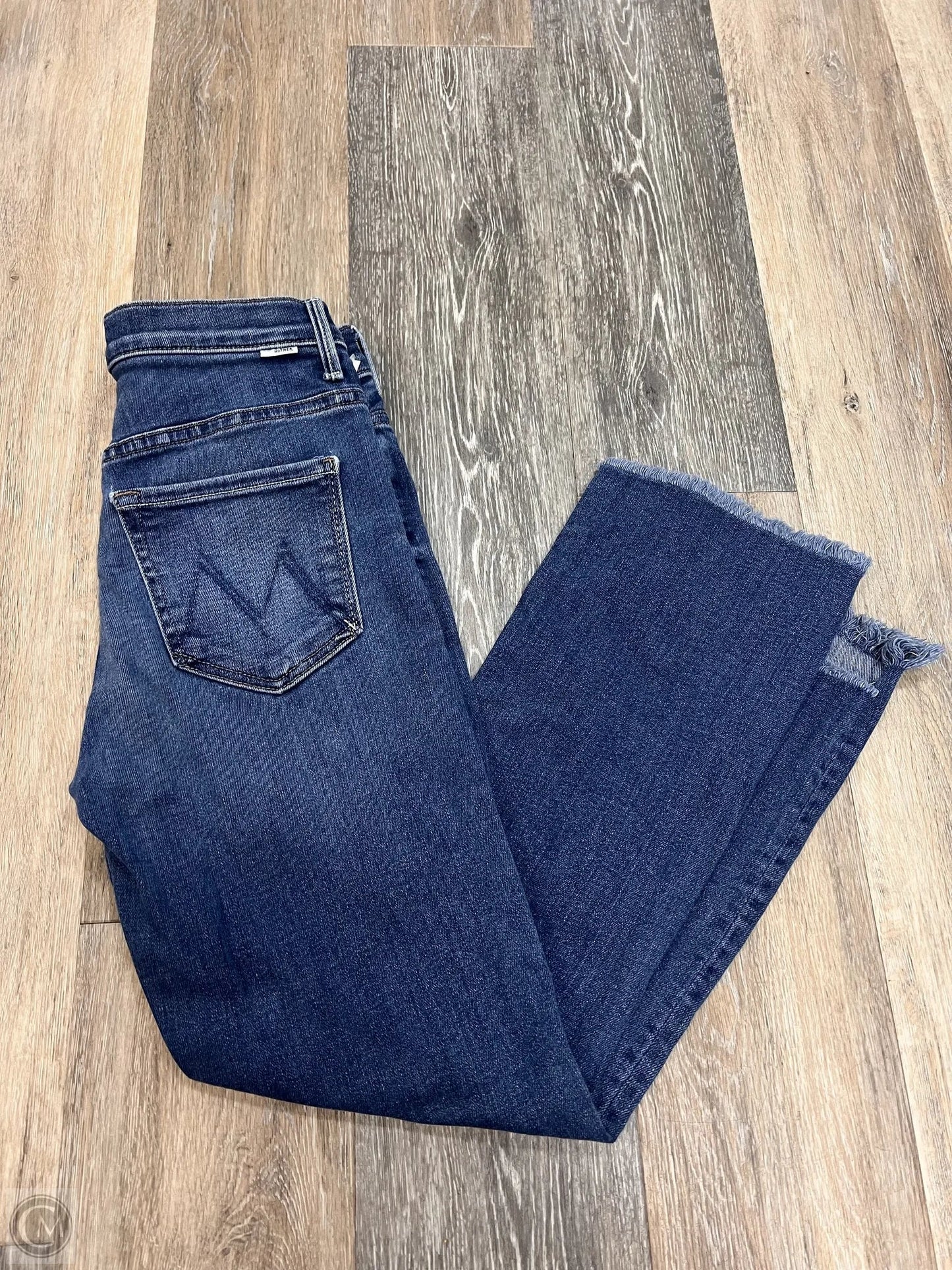 Jeans Straight Designer By Mother Jeans In Blue Denim, Size: 2/26