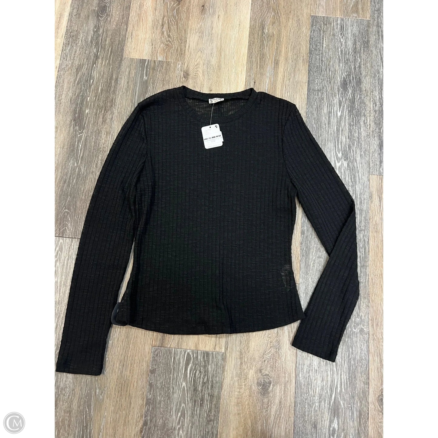 Top Long Sleeve By Free People In Black, Size: M