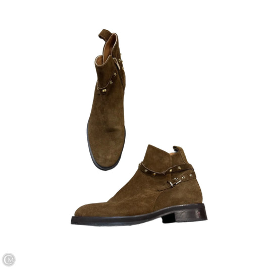Boots Ankle Flats By Aquatalia In Brown, Size: 10