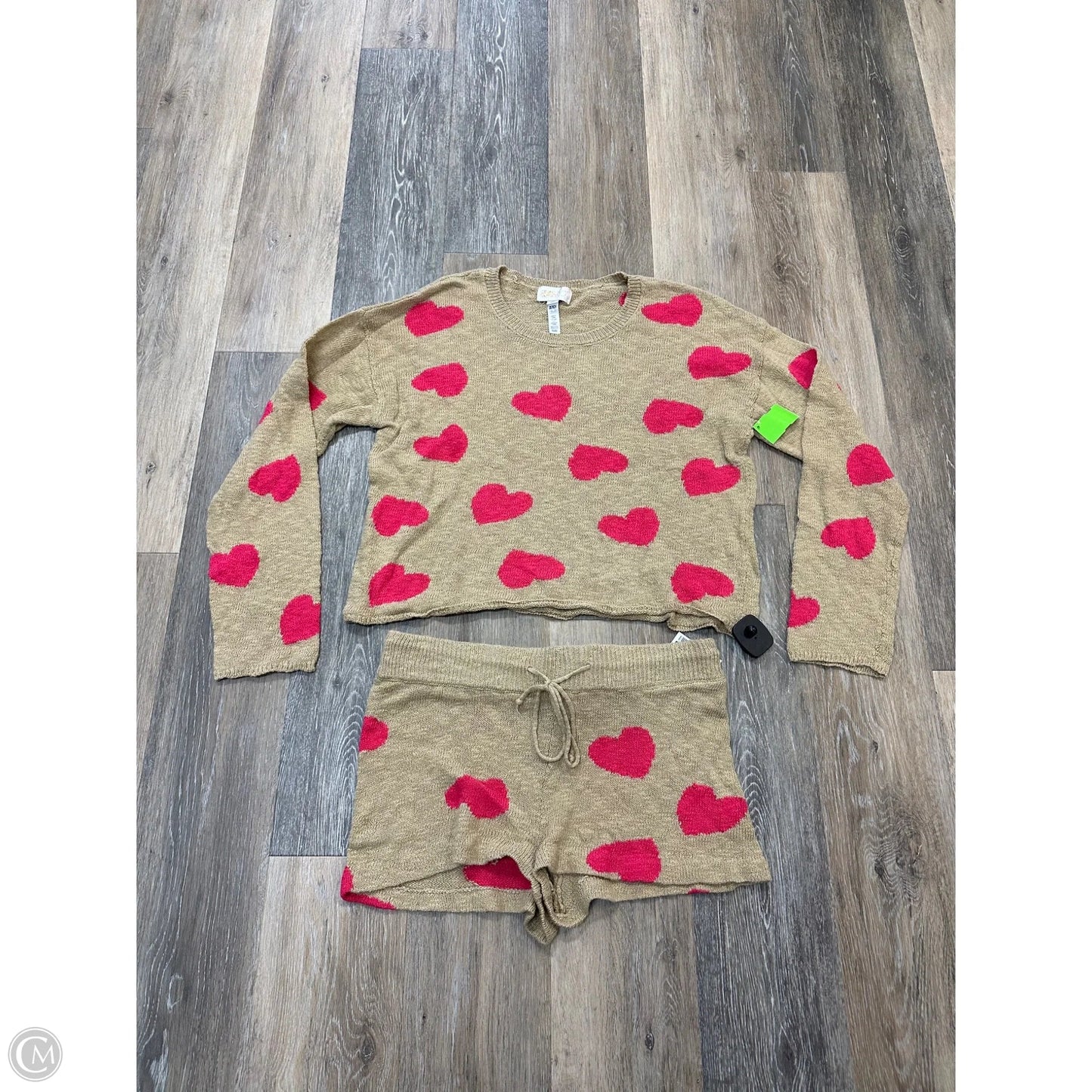 Shorts Set By Beach Riot In Tan, Size: M