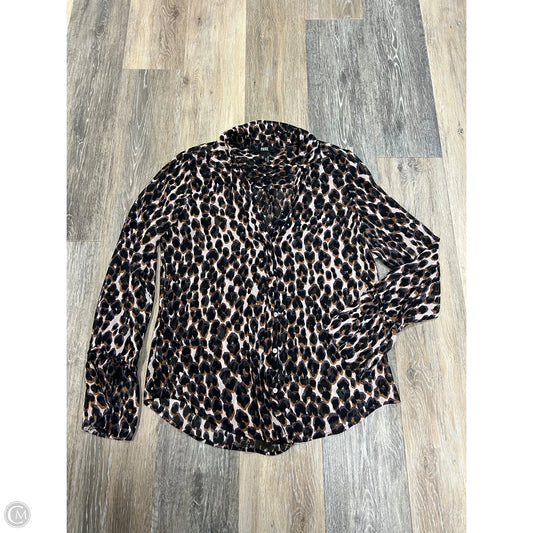 Blouse Long Sleeve By Paige In Animal Print, Size: Xs