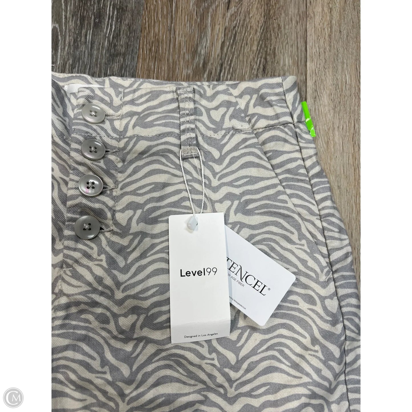 Shorts By Level 99 In Zebra Print, Size: 1/25