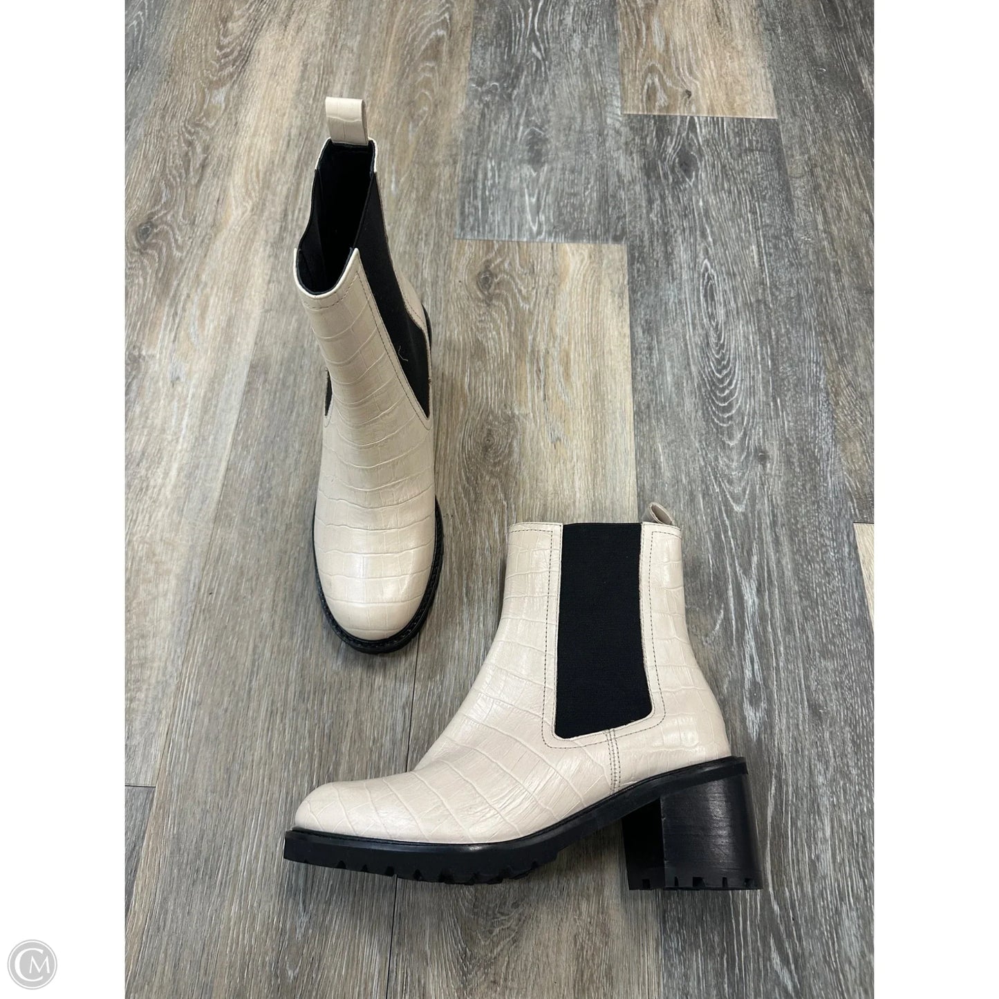 Boots Ankle Heels By Seychelles In Cream, Size: 7.5