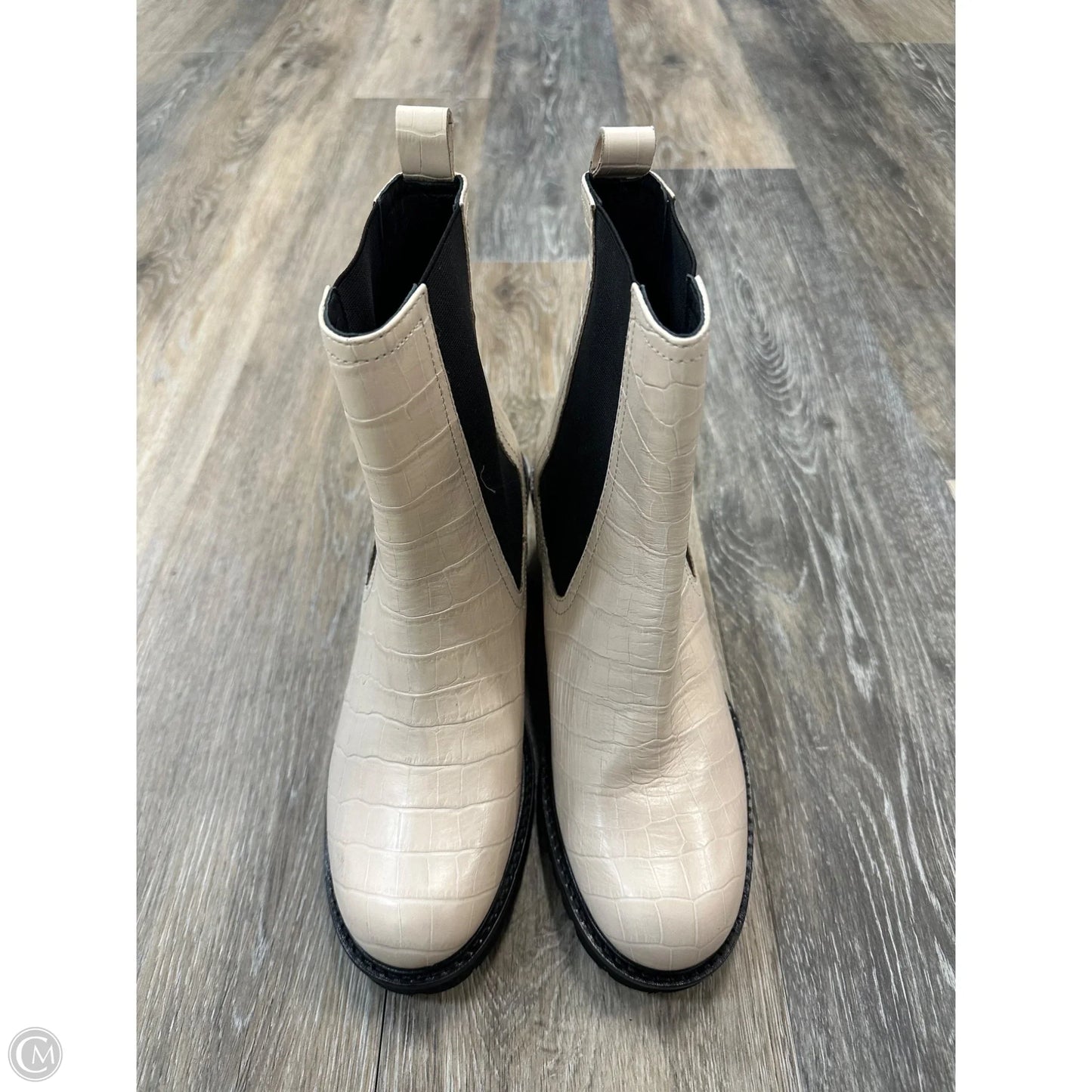 Boots Ankle Heels By Seychelles In Cream, Size: 7.5