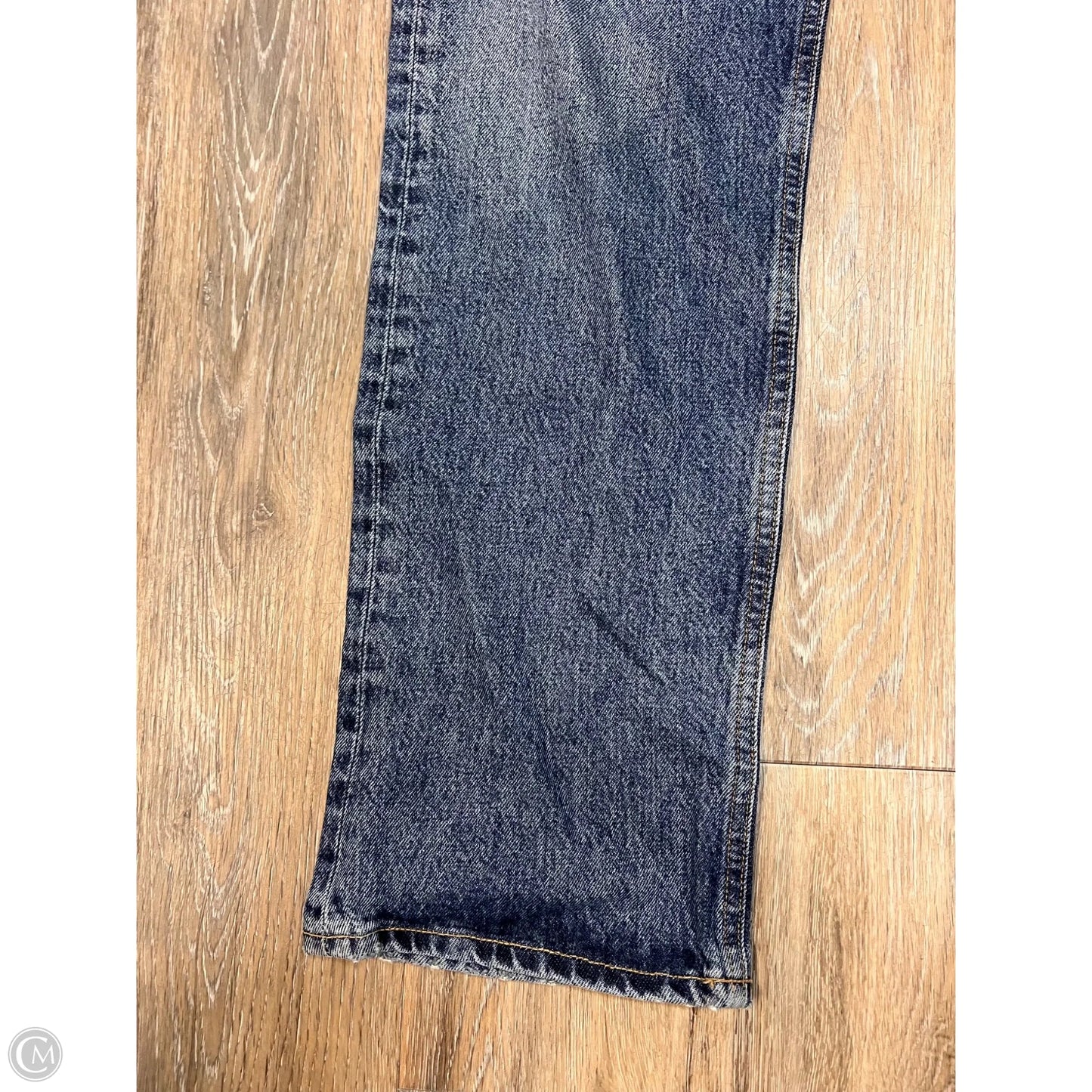 Jeans Straight By Agolde In Blue Denim, Size: 0/24