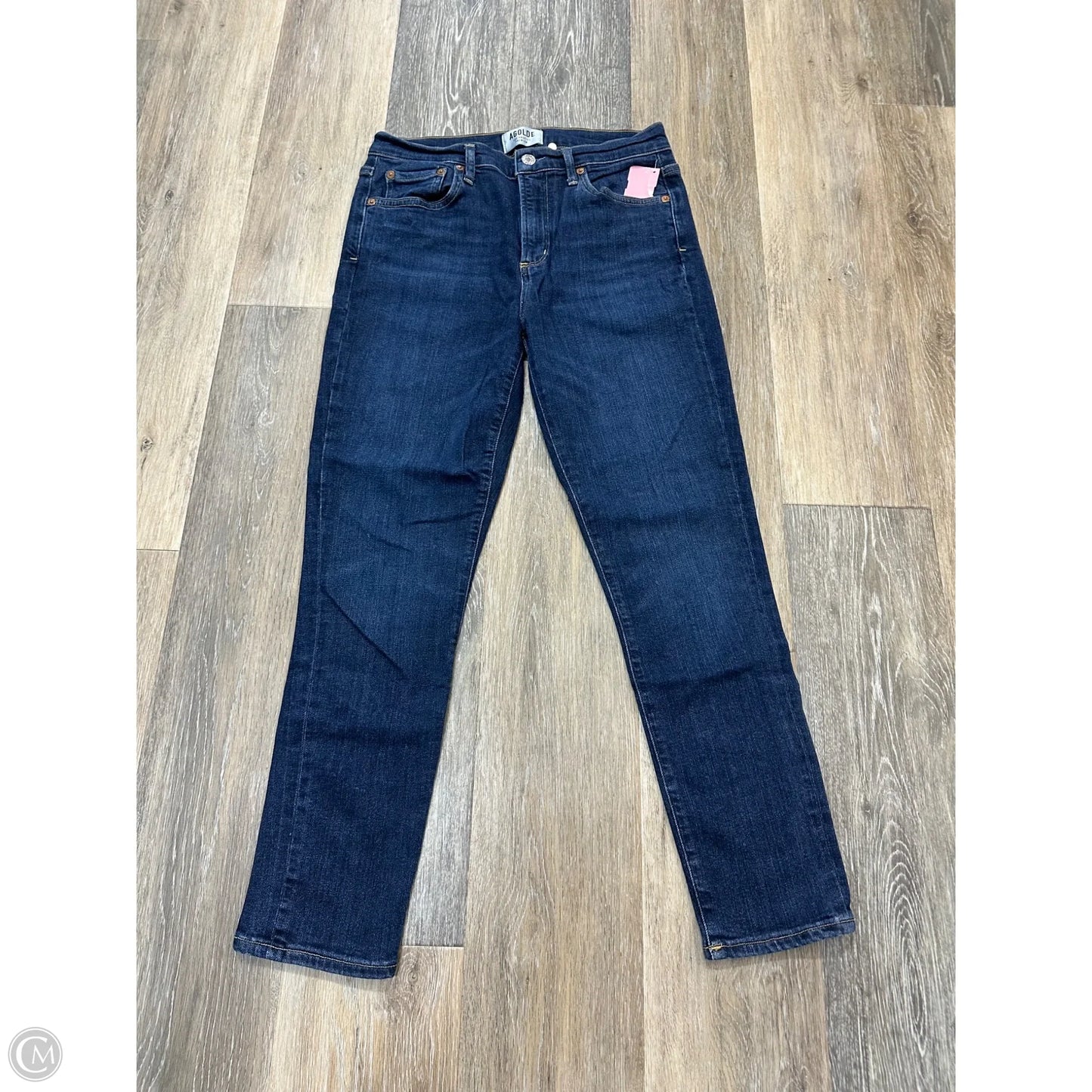 Jeans Skinny By Agolde In Blue Denim, Size: 8
