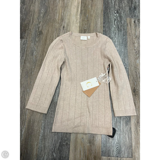 Sweater By Cyrus Knits In Beige, Size: Xs