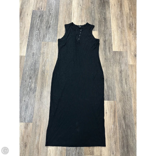Dress Casual Maxi By Express In Black, Size: L