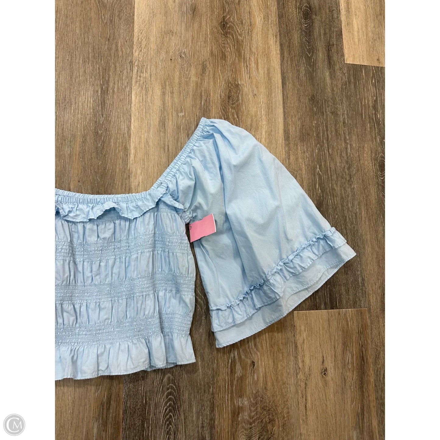 Blouse Long Sleeve By Free People In Blue, Size: M