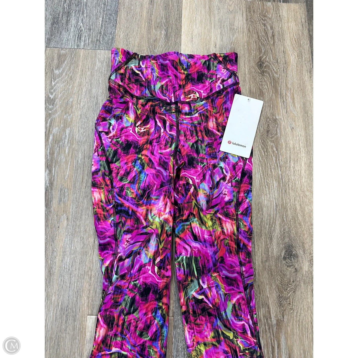 Athletic Leggings By Lululemon In Multi-colored, Size: 4