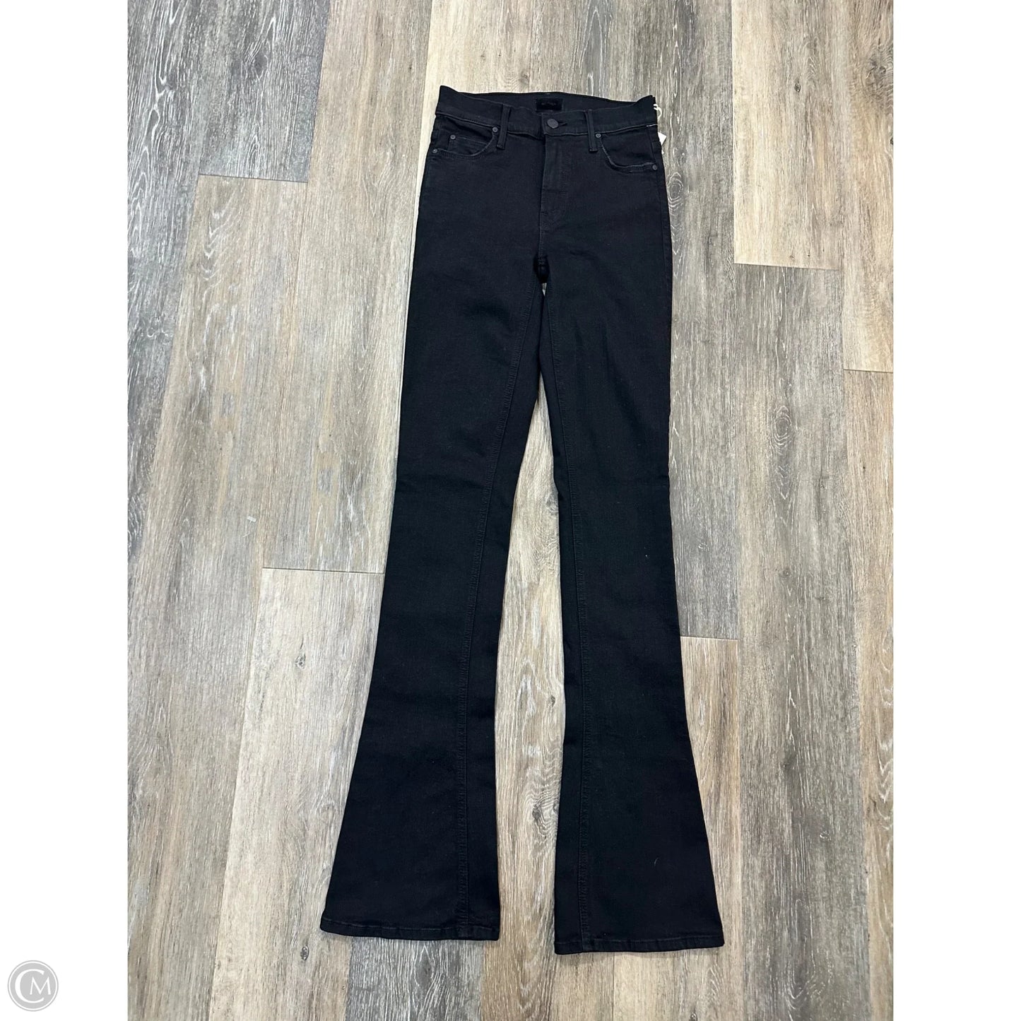 Jeans Designer By Mother Jeans In Black Denim, Size: 0