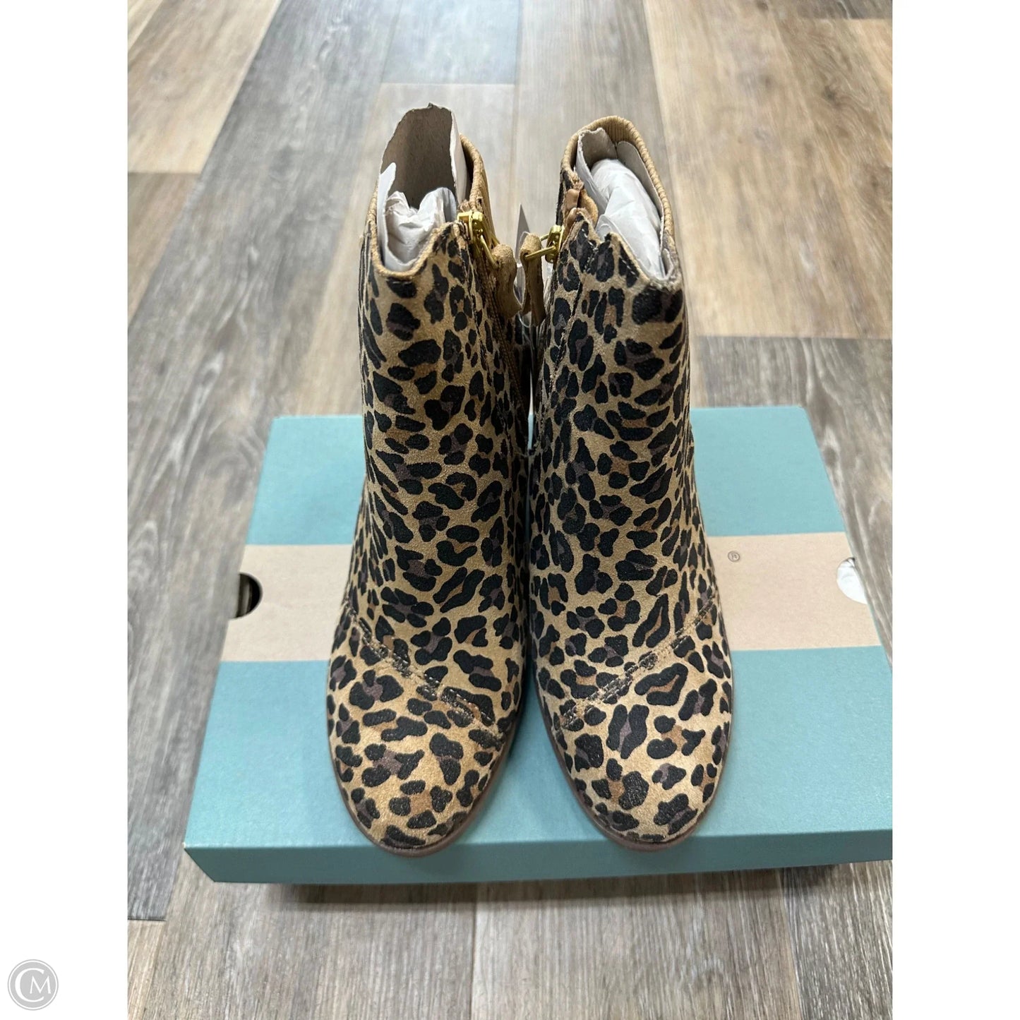 Boots Ankle Heels By Toms In Animal Print, Size: 6