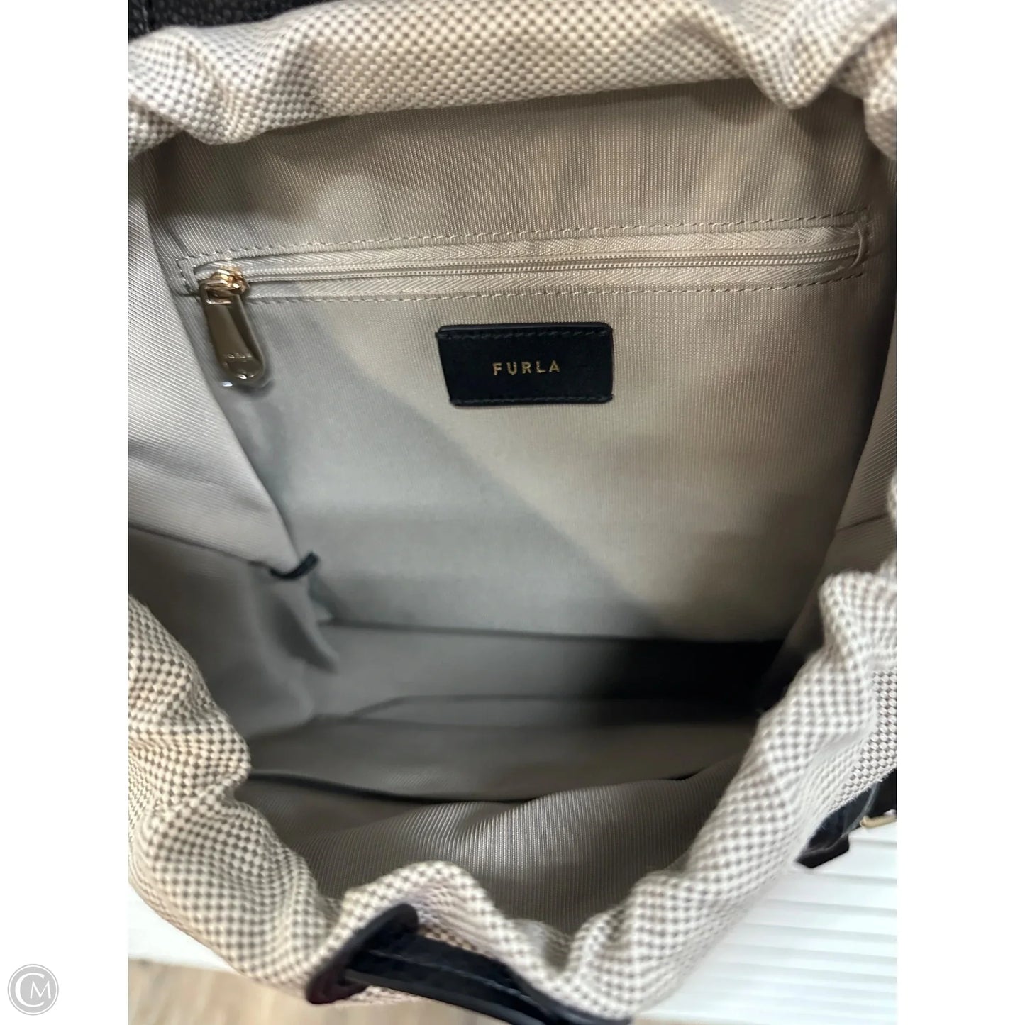 Backpack Designer By Furla, Size: Medium