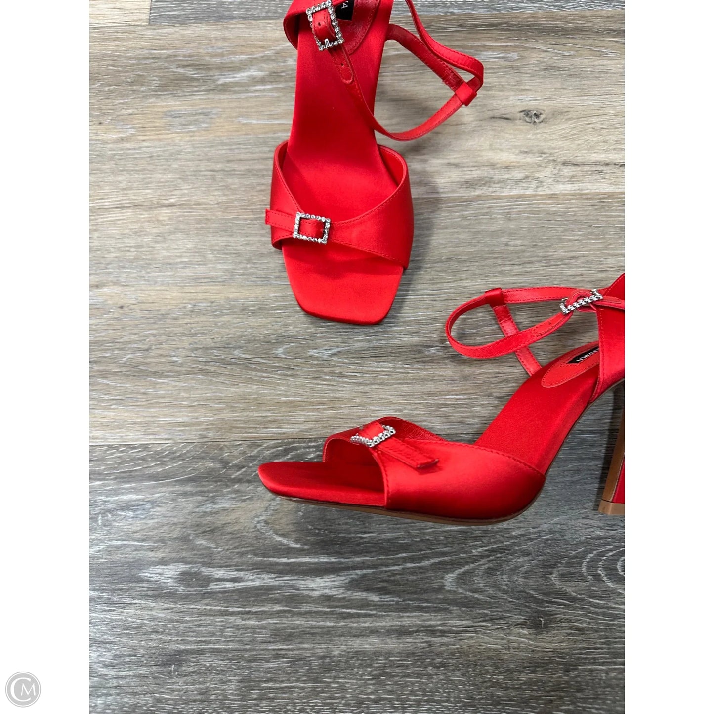 Shoes Heels Block By Bcbgmaxazria In Red, Size: 6.5
